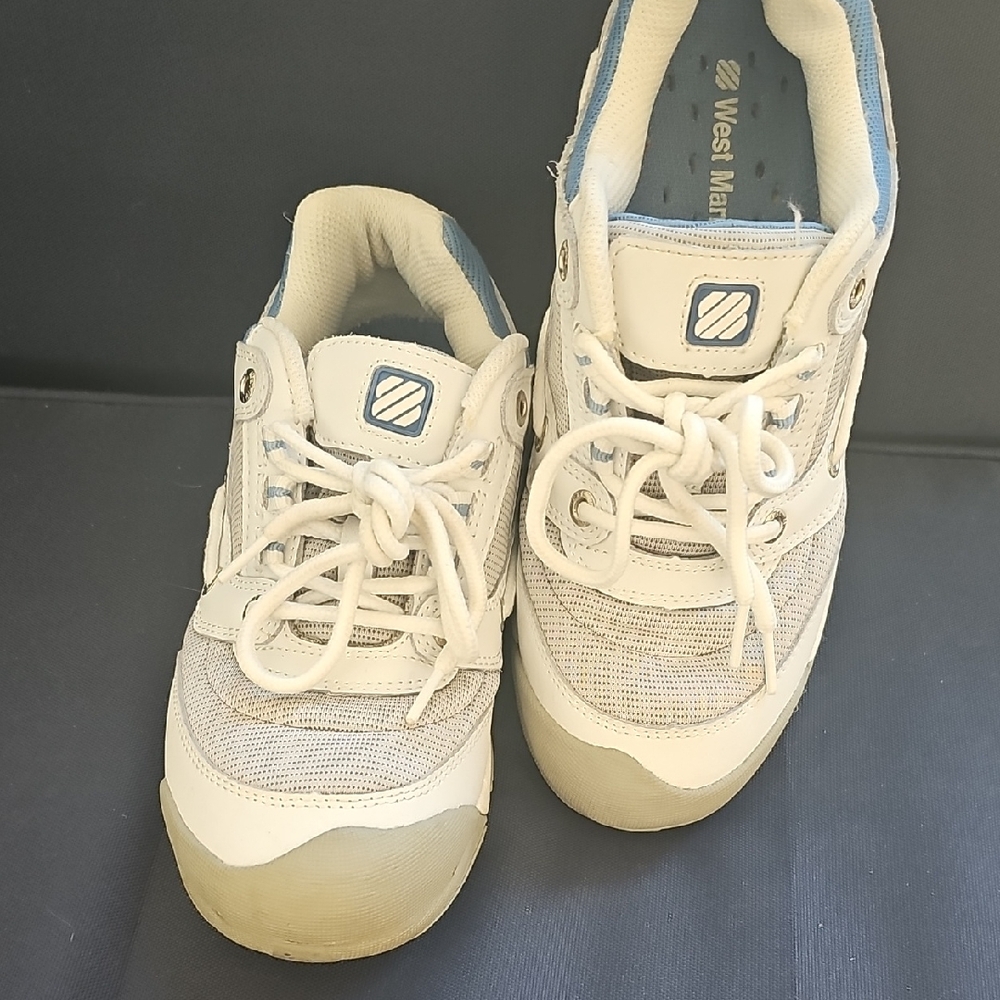 West Marine White and Blue Sneakers